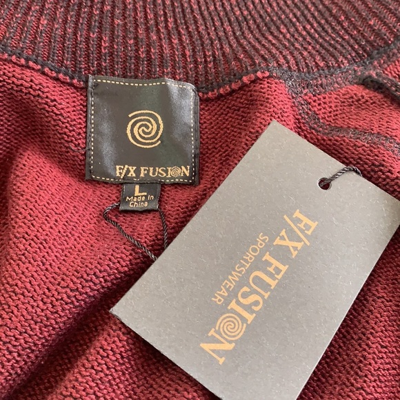 F/X Fusion Marled Knit Full Zip Vest NWT - Picture 5 of 7